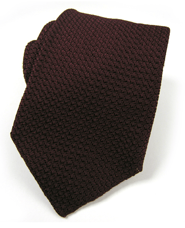 Garza Grossa Grand Grenadine Tie - Dark Brown